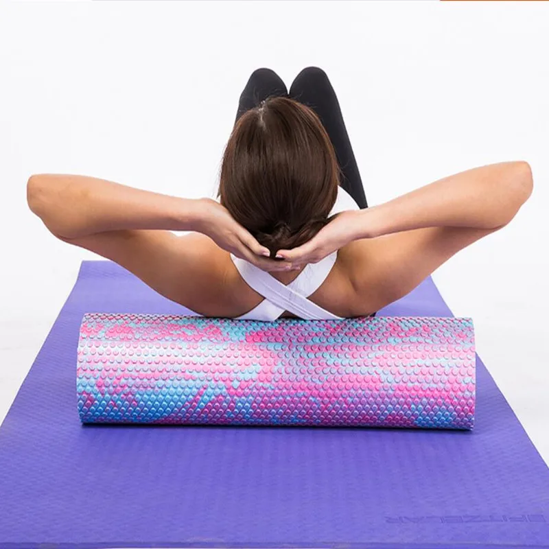 30 см блок для йоги пилатеса пенопластовый ролик массажный мышечная ткань фитнеса