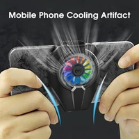 universal mobile phone radiator low noise w rgb backlight shooting pubg game semiconductor rapid cooling fan gaming cooler