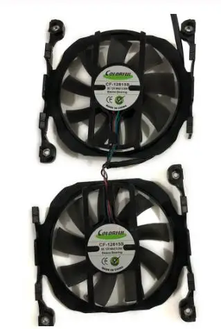 2 шт./ensemble CF 12815B/S GPU carte refroisseur ventilateur pour INNO3D GeForce GTX 1070Ti X2 V2 1070 V4 750TI GTX|Кулеры и системы