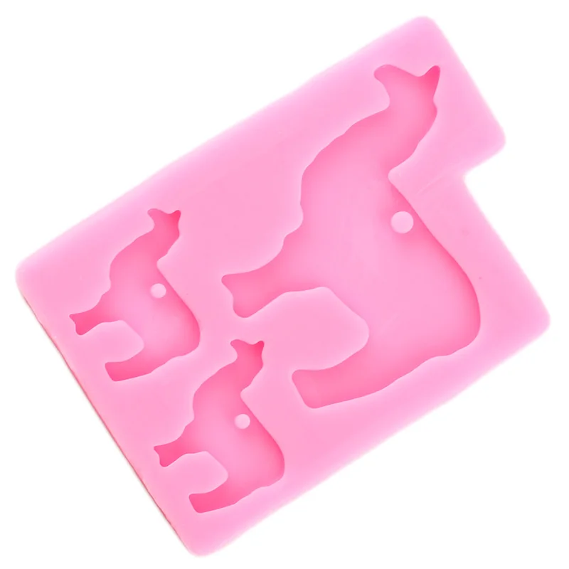 Блестящая лама животное силиконовая форма для брелоков верблюжья цепочка ключей