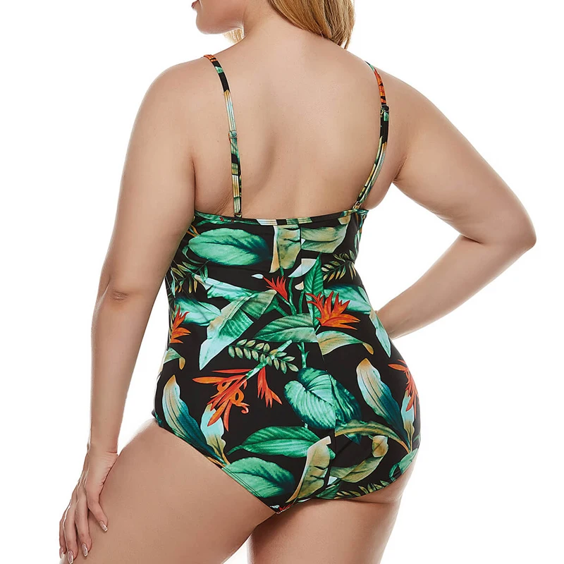 

2022 New Sexy One-piece Large Size 8XL 10XL Swimwear With Push Up Women Plus Size Swimsuit Female Bathing Suit For Pool Beach