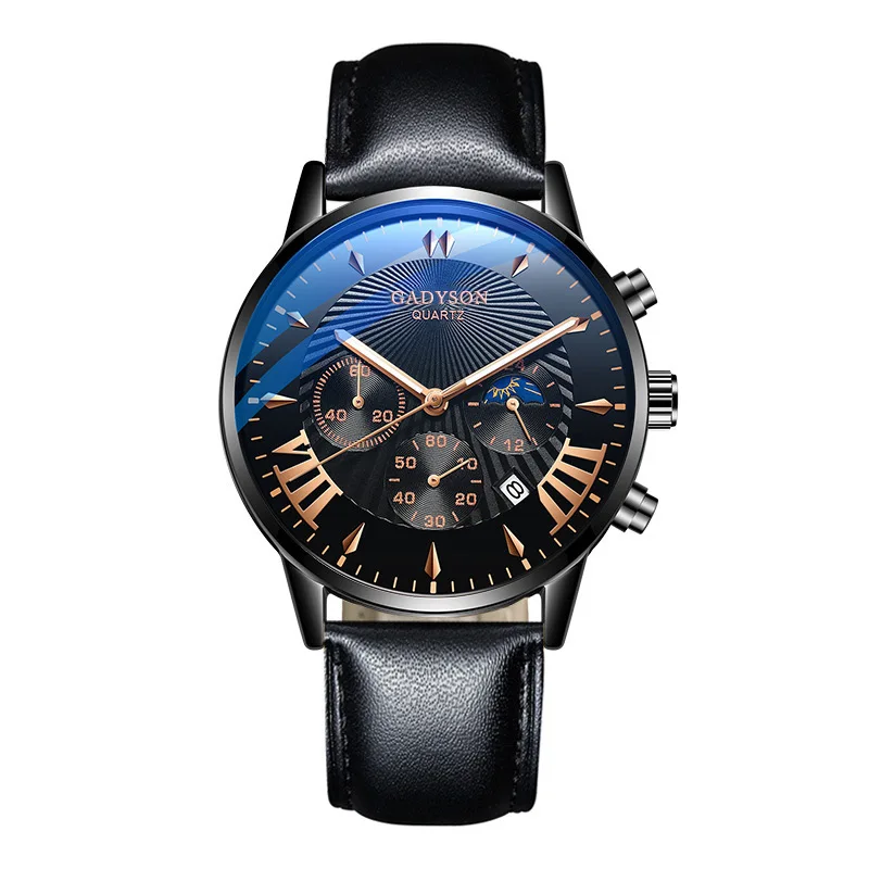 men watches luxury famous brand men leather strap calendar watch men military sport luminous quartz watch relogio masculino hot free global shipping