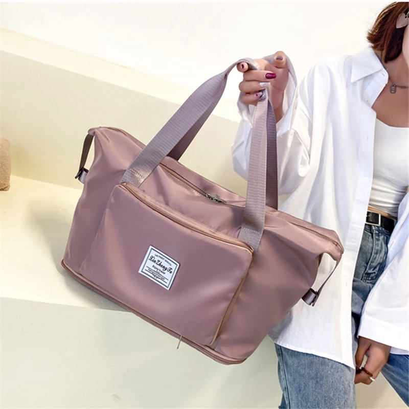 New Foldable Large-capacity Yoga Fitness Bag Short-distance Travelling Wet And Dry Separation Gym Swimming Shoulder Luggage Bags