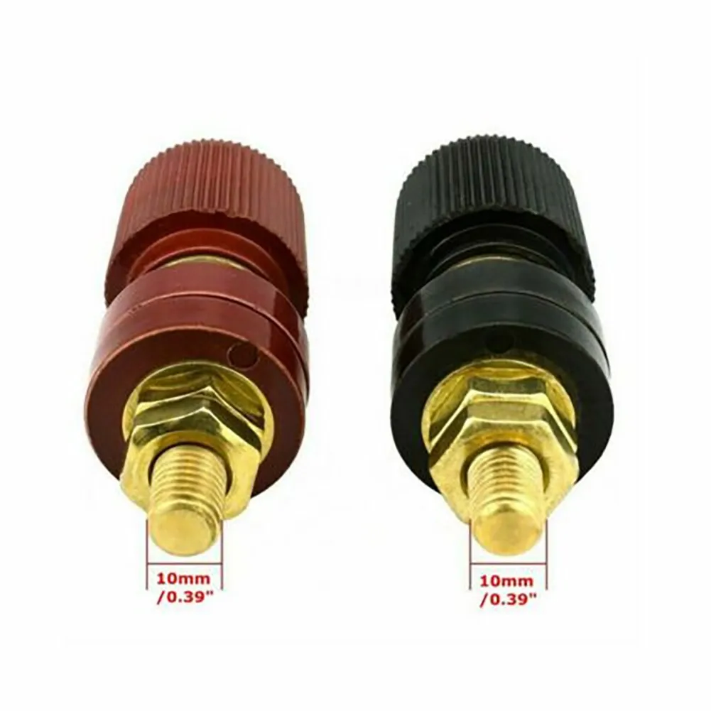 

2 Pcs Stud Premium Remote Battery Power Junction Post Connector Terminal Kit 10mm Stud Accessory Metal Plastic