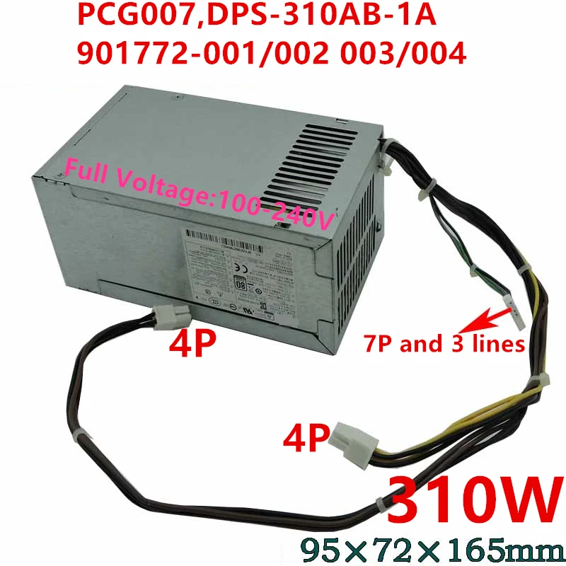 

Новый оригинальный блок питания для HP 680, 280, 800, 600, 480, 288, G3, G4, 4Pin, 310 Вт, блок питания PCG007