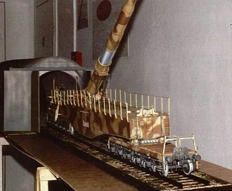 1:35 3D бумажная модель Второй мировой войны немецкий K5 Железнодорожный пистолет