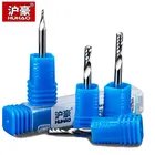 HUHAO сверла для дерева 5 шт.лот 3,175 мм спиральная Концевая фреза с одной канавкой CNC Акриловая ПВХ карбидная фреза