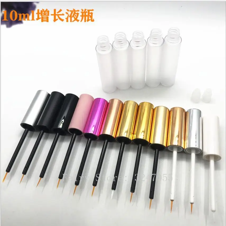 

10-100pc 10ml pink cap tube empty eyeliner tube packaging Eyelash growth liquid empty tube False eyelash glue bottle containers