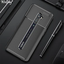 New Carbon Brushed Case For OPPO Reno 2 Z Cover Shockproof Slim Soft Silicone Cases For OPPO Reno 2 Z Cover OPPO Reno2 Z