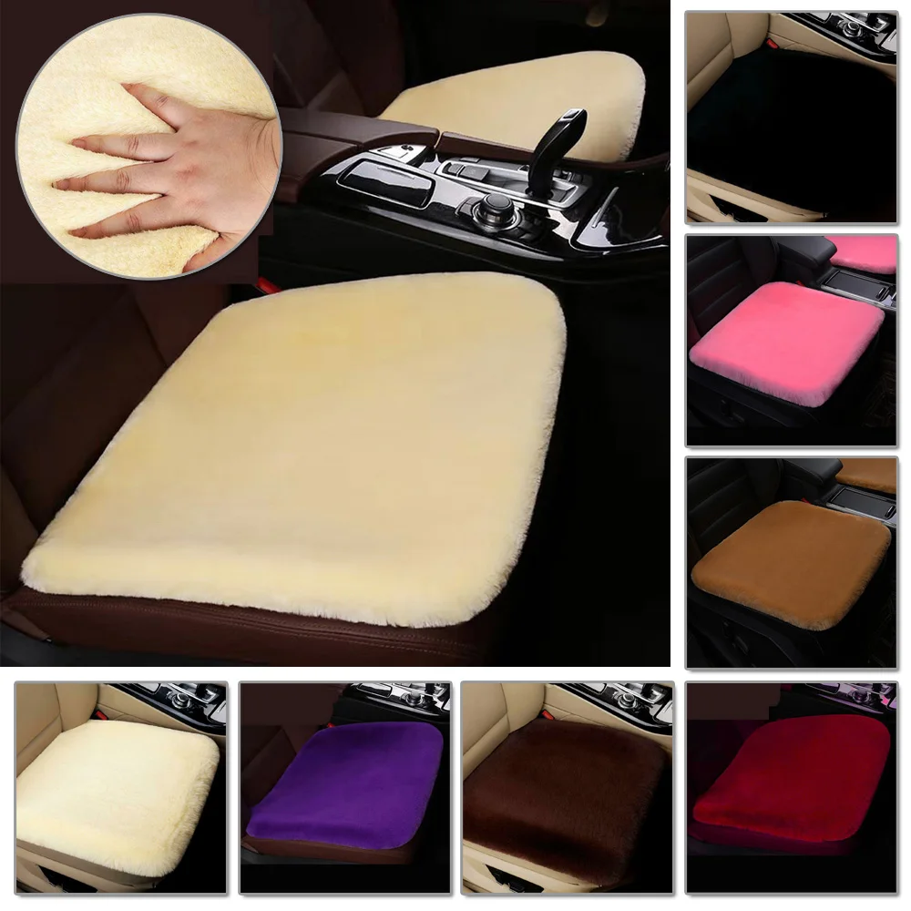 

Lightweight Car Cushion Winter Premium Sheepskin Soft Breathable Portable