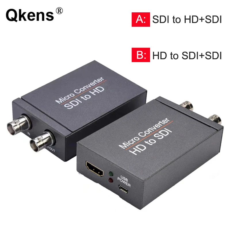 1080p 60hz HD 3G SDI To SDI HDMI-compatible Adapter Audio Video Converter for PS3 PS4 DVD Camera Laptop PC To Monitor TV Display