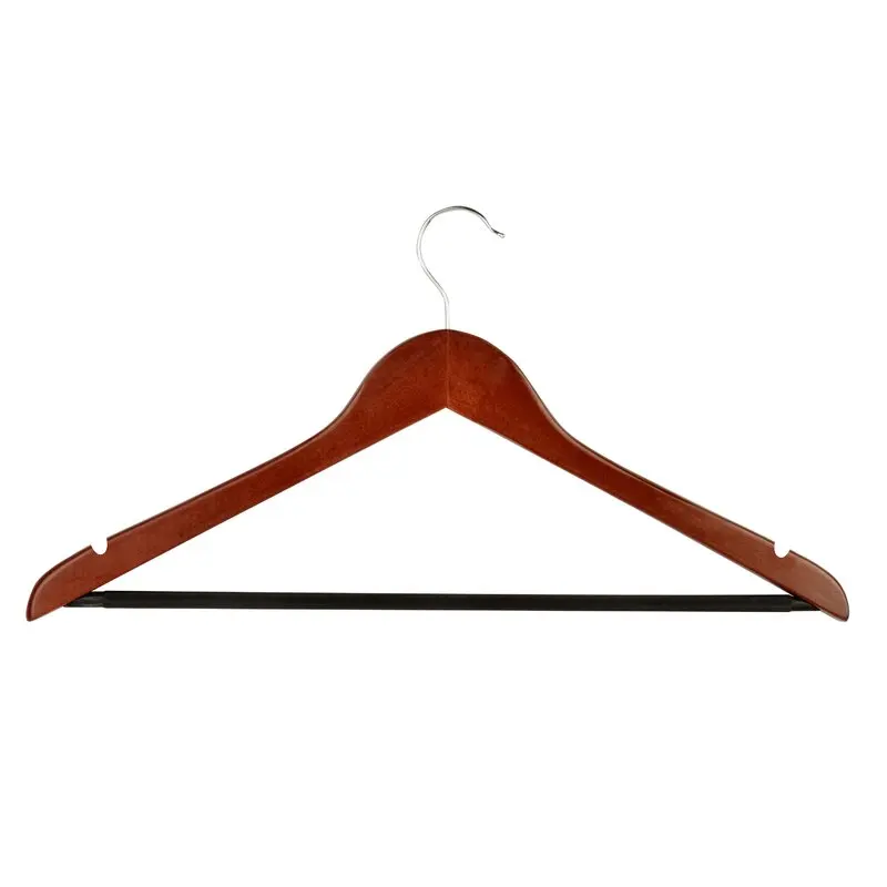 Wayfair Basics-percha antideslizante de madera para vestido/camisa/su&eacute;ter, conjunto de 24 unidades-0