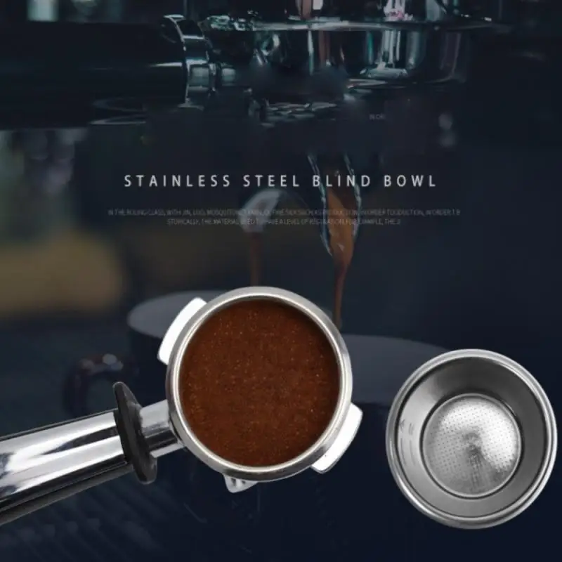 1 Persons Stainless Stee Coffee Powder Bowl 51/58MM Replacement Filter Basket Coffee Accessories Automatic Coffee Machine Cocina
