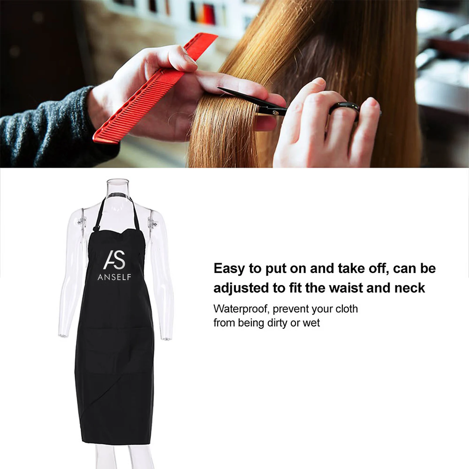 Водонепроницаемый парикмахерский фартук для стрижки волос салонная накидка