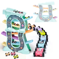 gliding car set slot track toys slide board track friction car toy boys girls magic racing cars model for kids gifts