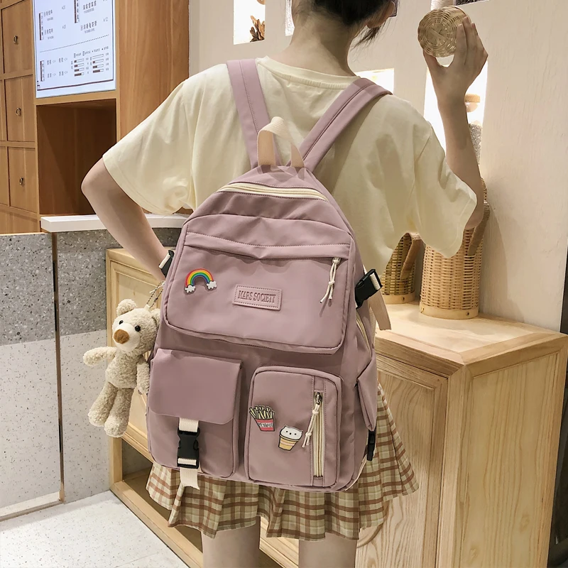 

Japanese Campus Women's Backpacks for Girls Harajuku Mori Schoolbag Female Student Junior High School Backpack Women Luxury 2020