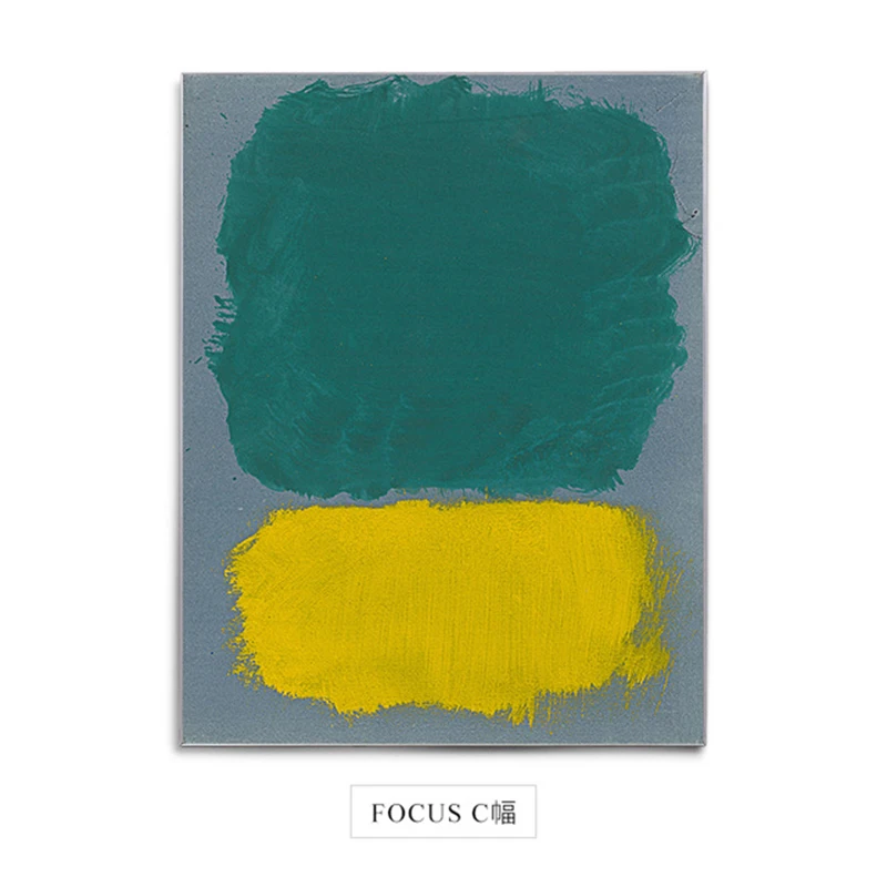 Фокус на знаменитую картину Марка Ротко на холсте: плакаты, печати, блоки цветов, современная стена искусства, картина для гостиной, декор для жилых помещений.