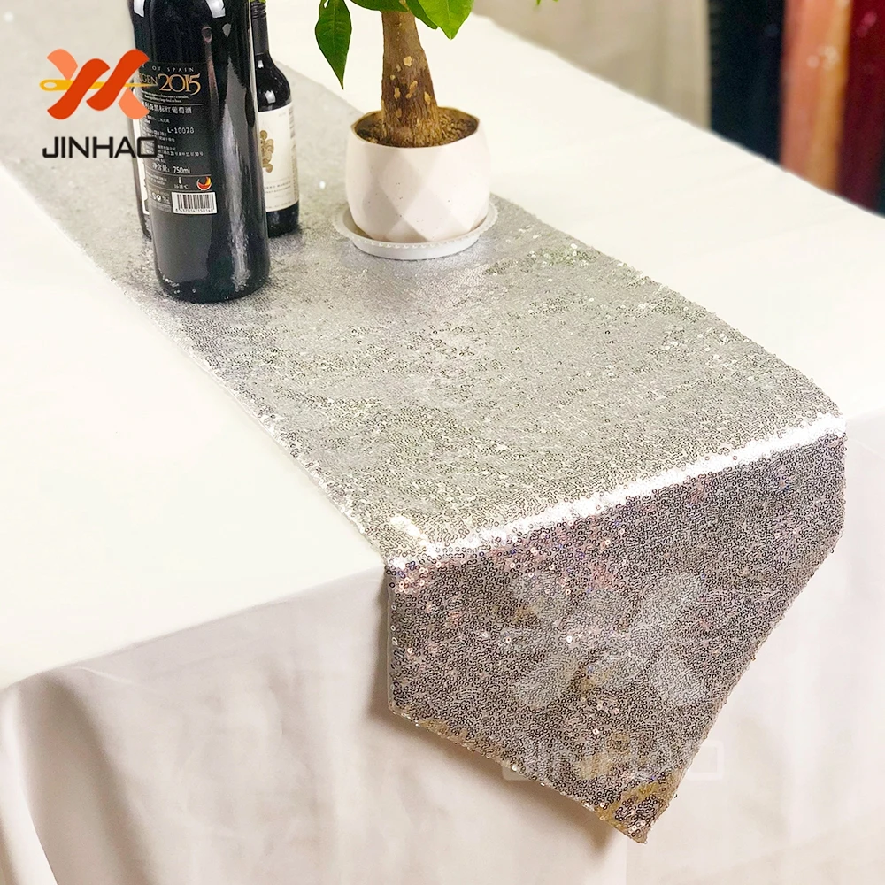 

Sequin Table Runner Shiny Multi Colour Luxury Style Wholesale Embroider Sequin Table Runner For Wedding Hotel Dinner Party