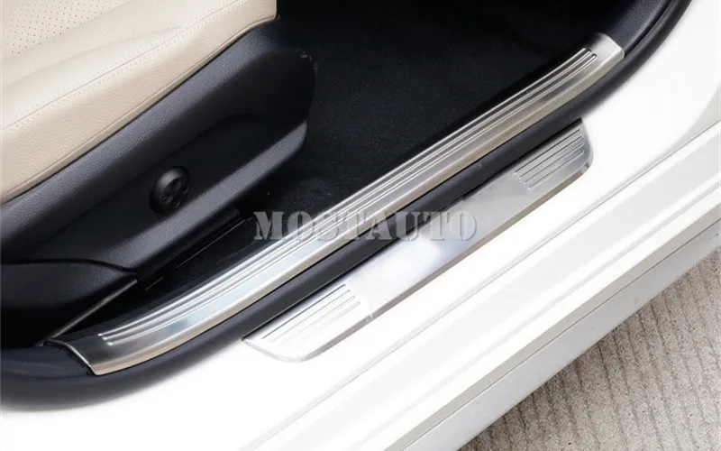 Для Benz C Class W205 нержавеющая внутри порогов плиты 2014-2017 4 шт. автомобильные