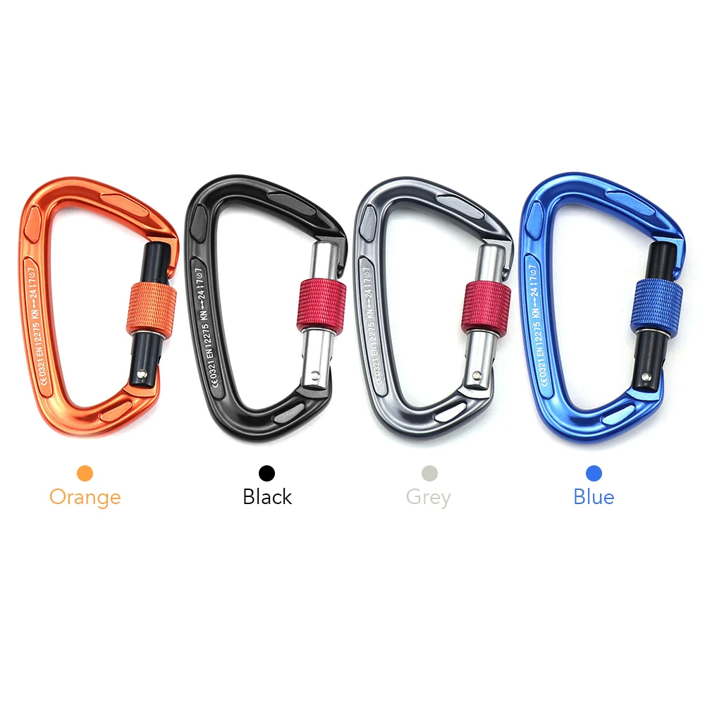 Многофункциональный альпинистский замок карабин с винтовой фиксацией ворот