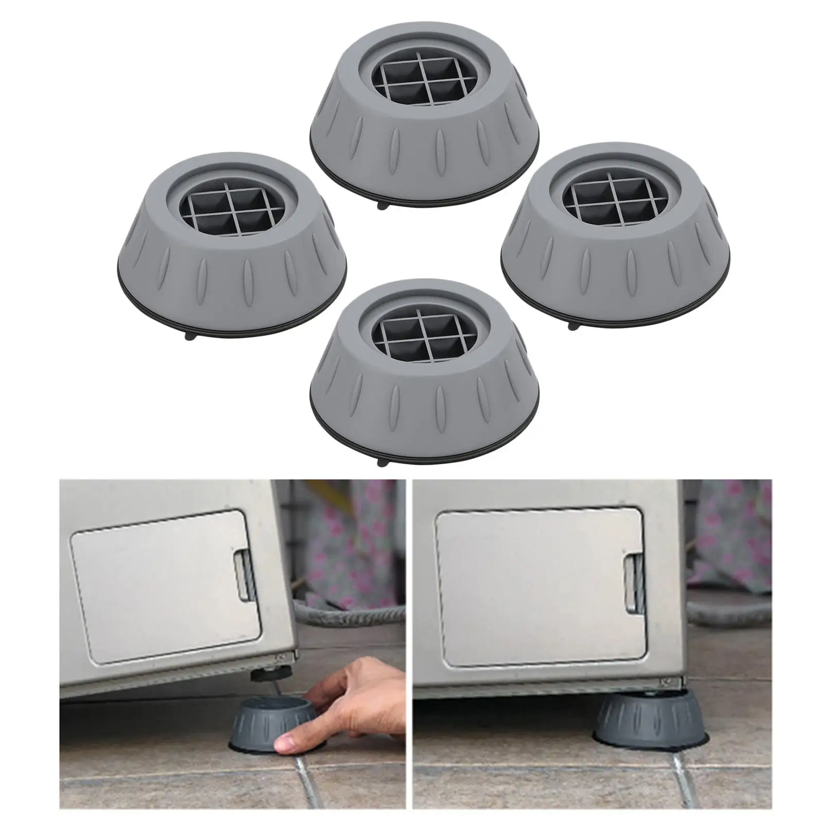 Pack of 4 Anti Vibration Pads Prevent Walking Washing Machine Mat Washer Stabilizer | Обустройство дома