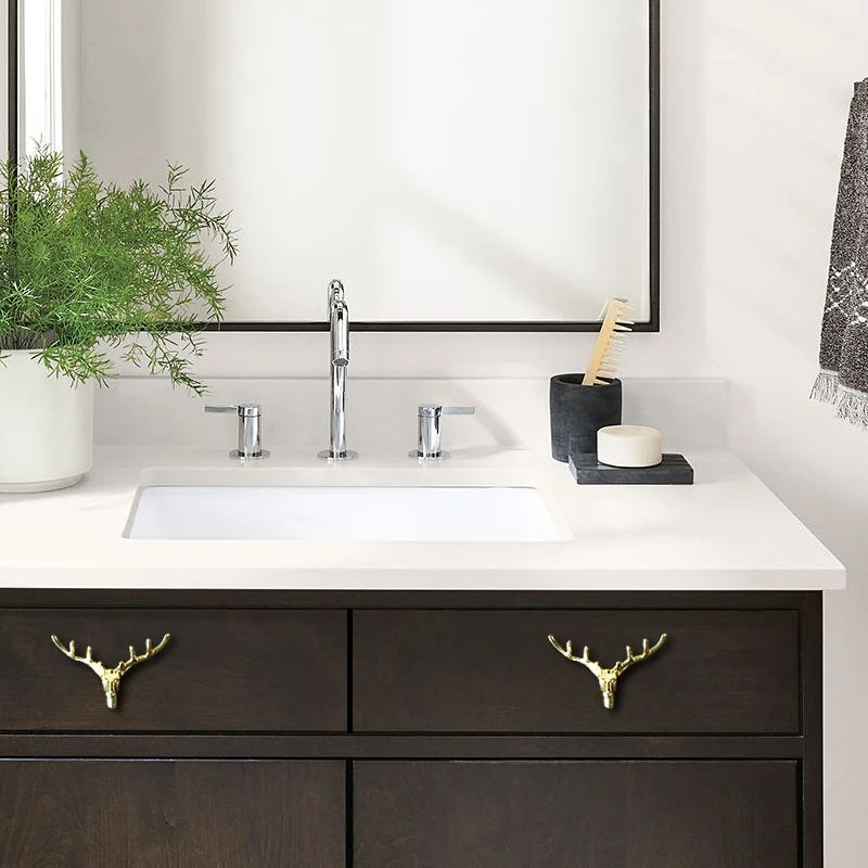 Ручка в американском стиле твердая латунь золотистая ручка для ящика шкафа двери