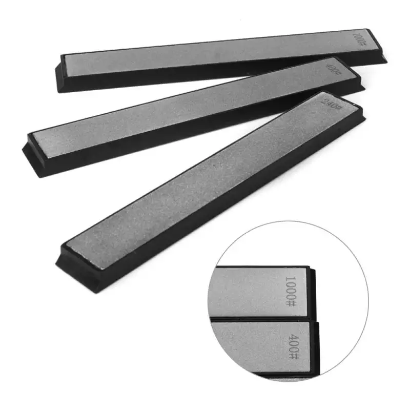 Мелкая зернистость Ножи точильный камень двойной для заточки 120 #240 #400 #600 #1000 #1200