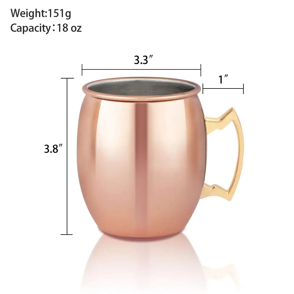 Медные кружки медные чашка из нержавеющей стали подкладка ручная работа с