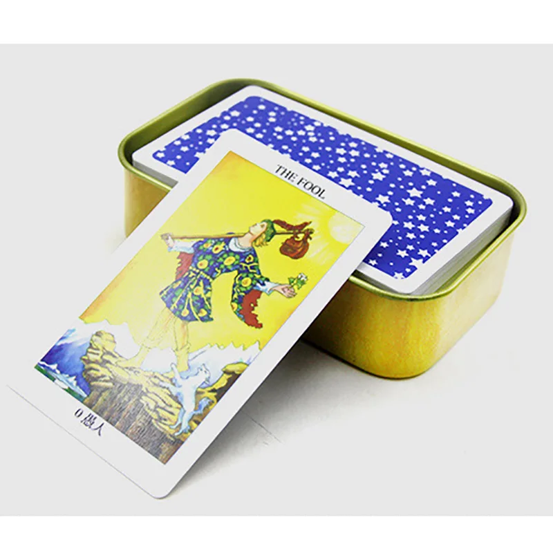 6 видов опций металлическая коробка настольная игра карты Таро 78 шт./компл. в