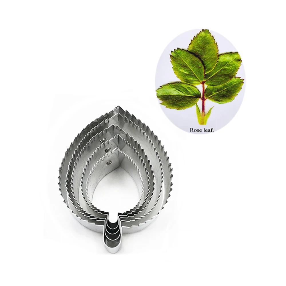 Розовый лист помадки сахарница ножи для цветов выпечки Торт украшения