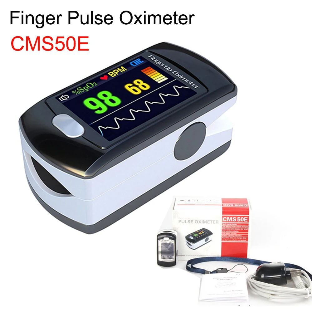CMS50E портативный Пальчиковый Пульсоксиметр OLED USB насыщение крови кислородом