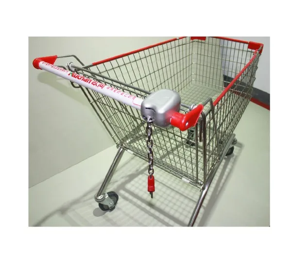 Новая Корзина для супермаркетов замок монет бесплатная доставка | Инструменты