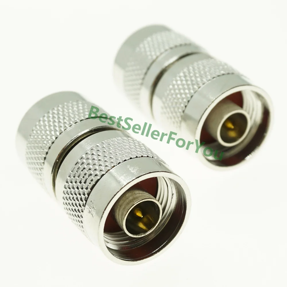 1Pcs N Type Male Plug To N Male Connector Plug Double Straight RF Coaxial Adapter Connector