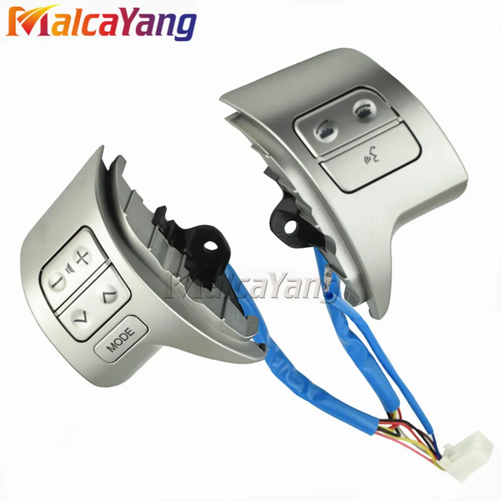 Синий Bluetooth рулевое колесо аудио переключатель управления для Toyota Corolla ZRE15 2007 2008 2009 2010 - Цвет: Синий