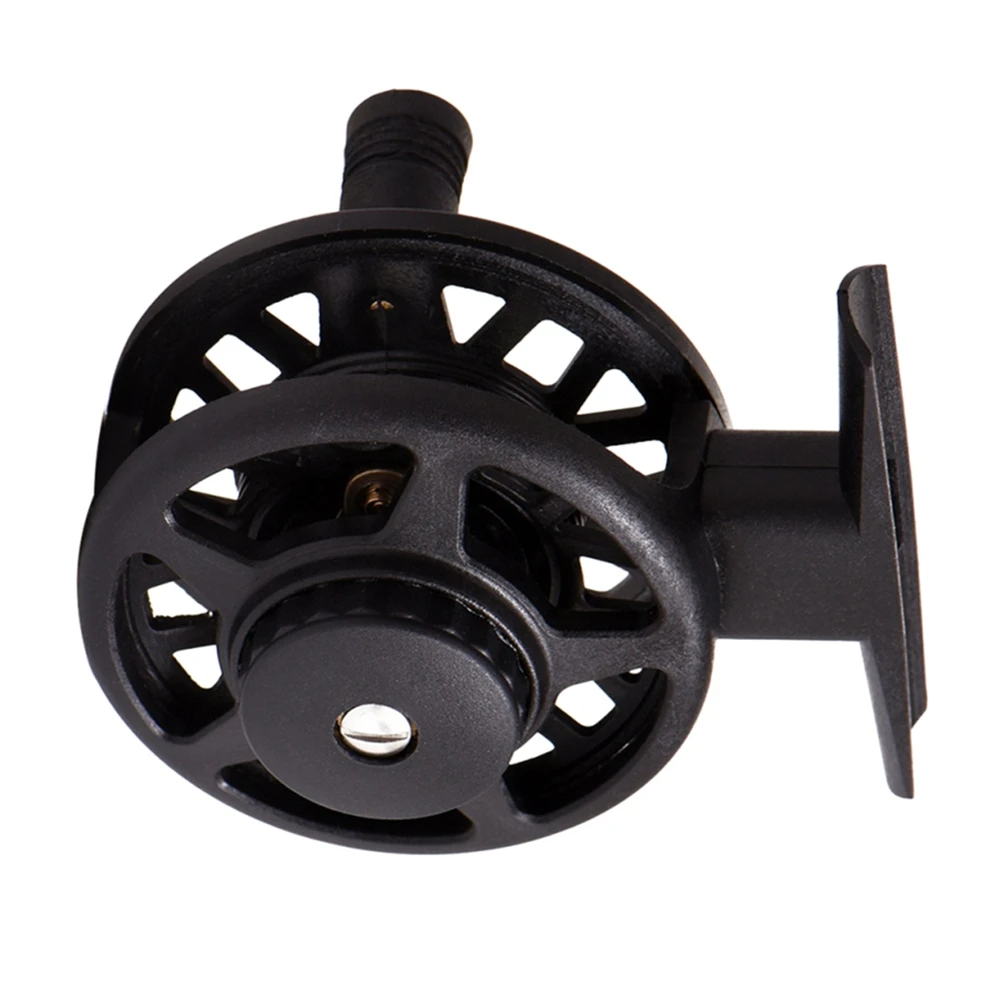 

Portable 55g Fly Fishing Reel Diameter 50mm ABS Plastic Left Hand Former Ice Fishing Wheels for outdoor fish Accessories