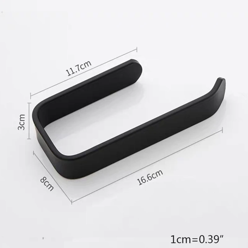 

A Piece Of Acrylic Toilet Paper Holder Paper Towel Holder Wall-mounted Bathroom Hanger Perforated Bathroom Accessories