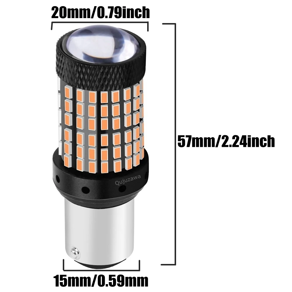 

2PCS 1157 BAY15D P21/5W Super Bright 1600lm LED Car Tail Brake Bulb Auto Turn Signal Lamp Daytime Running Light Red White Yellow