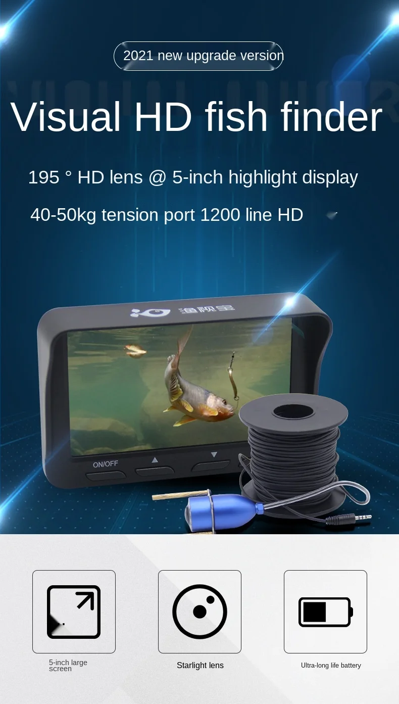 Дешево Рыболокаторы визуальный HD Ночное видение Рыбалка детектор рыбалки подводный Камера Рыболокаторы