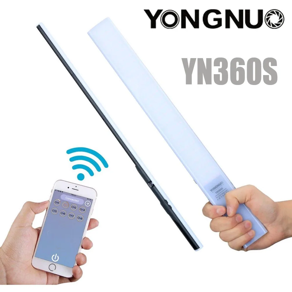 YONGNUO YN360S 3200 K-5500 K ручной светодиодный светильник со льдом для видеосъемки с