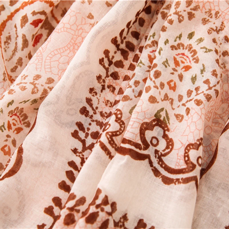 Everkaki Boho шарф шаль с принтом женские кисточки осень Цыганский узор женская накидка шарфики богемная шаль Женский зима