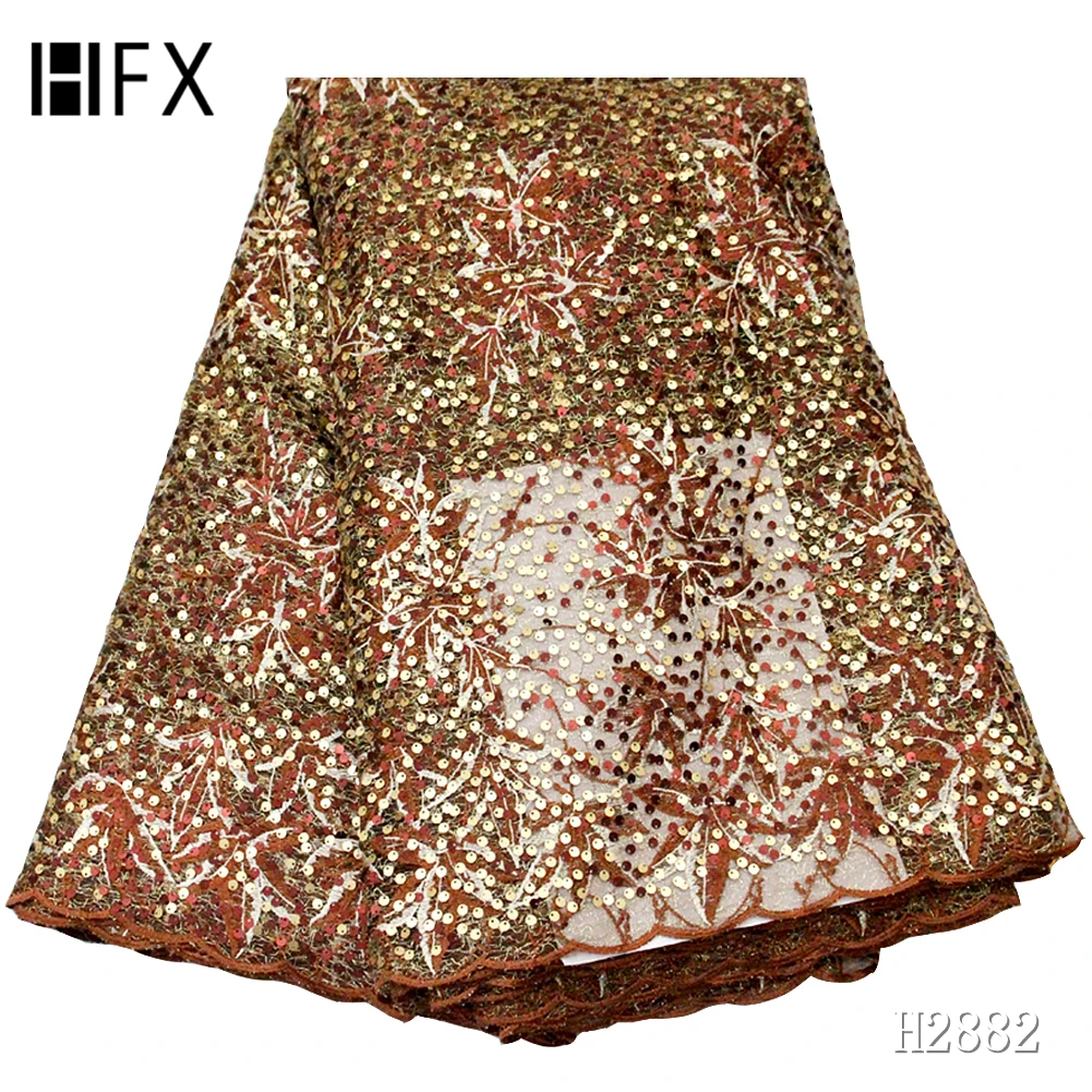 Кружевная ткань с пайетками в африканском стиле 2019 Высококачественная кружевная