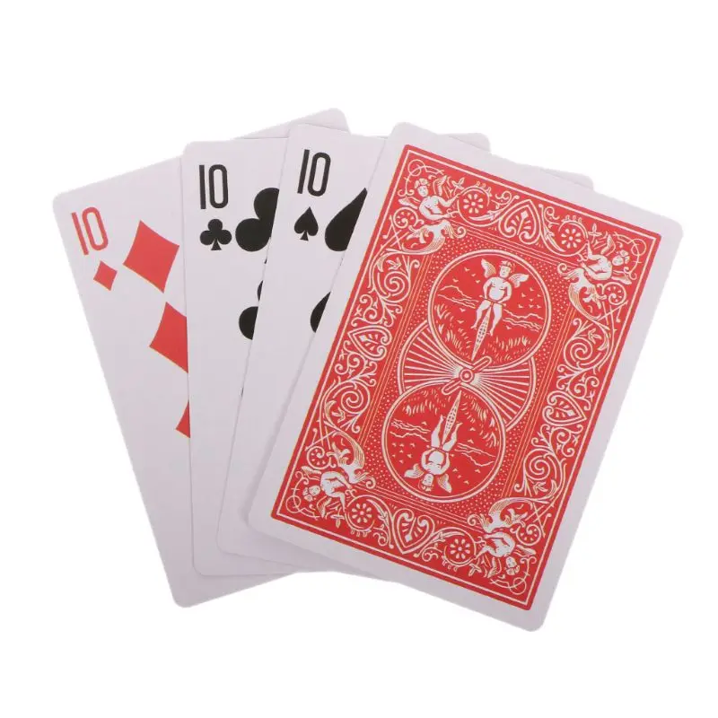 4 Cards 10 To A Transformer Magic Tricks Props Close Up Toy Kids |