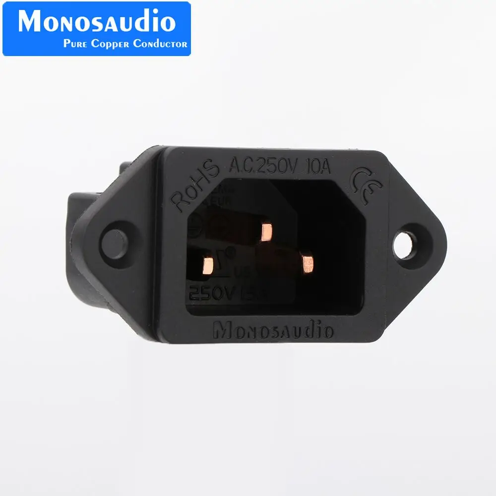 

Monosaudio IB70(C) Чистая красная медь Без припоя, высококлассная гнездовая розетка IEC C14, электрическая розетка IEC320, входной винт для сети, блокиров...