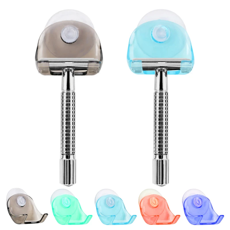 Держатель для бритвы на присоске органайзер крючок настенный держатель в ванной