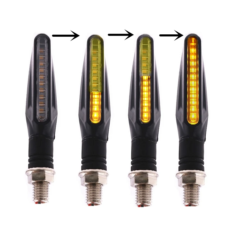 Сигналы поворота для мотоцикла хвост светильник светодиодный &quotбегущая вода&quot