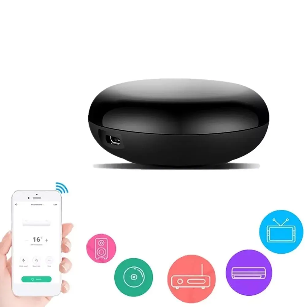 

Smart Wireless Tuya WiFi IR Remote Control For Air Conditioner TV Smart Home Infrared Universal Remote Control For Alexa, Google
