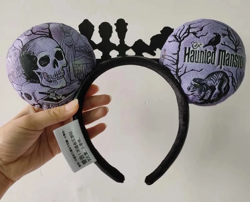 

NEW Disney Parks The Haunted Mansion Graveyard Halloween Minnie Ears Headband Halloween Costume