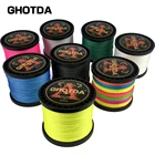 Плетеная рыболовная леска GHOTDA 8, японская ПЭ леска 1000 м 500 м 300 м 100 м 0,14 мм-0,57 мм 18-96 анг. Фунт.