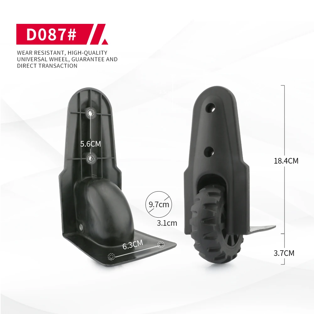 DiLong D087 Trolley Luggage Wheel Accessories Wheels Password Suitcase Universal Replacement Durable Silent Casters