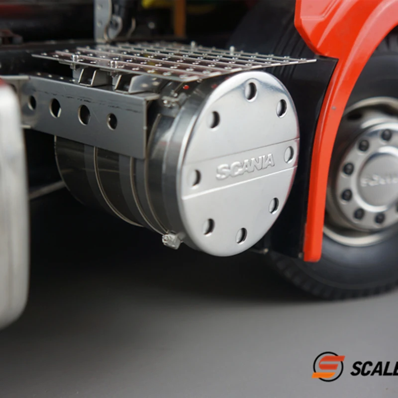 Металлический выхлопной бак Scaleclub 1/14 Scania R620 R470 для модели грузовика LESU Tamiya |